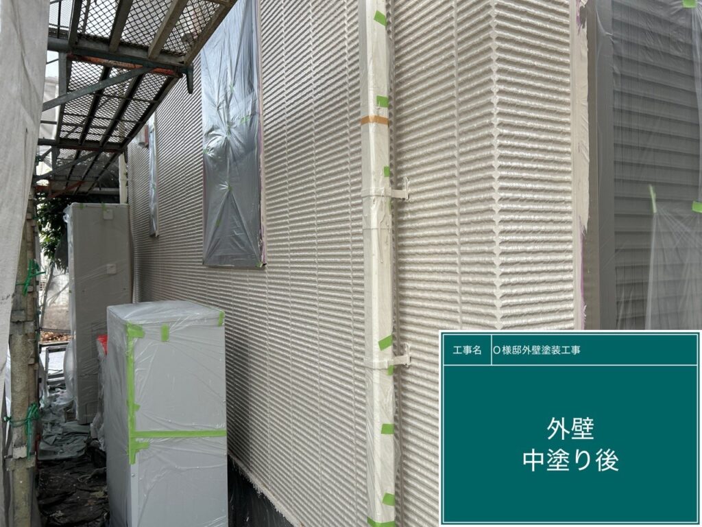 中塗り後です。