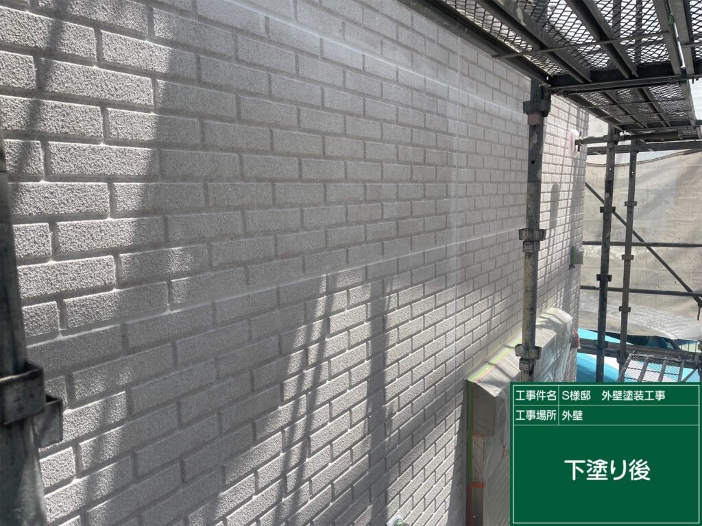 下塗り後です。