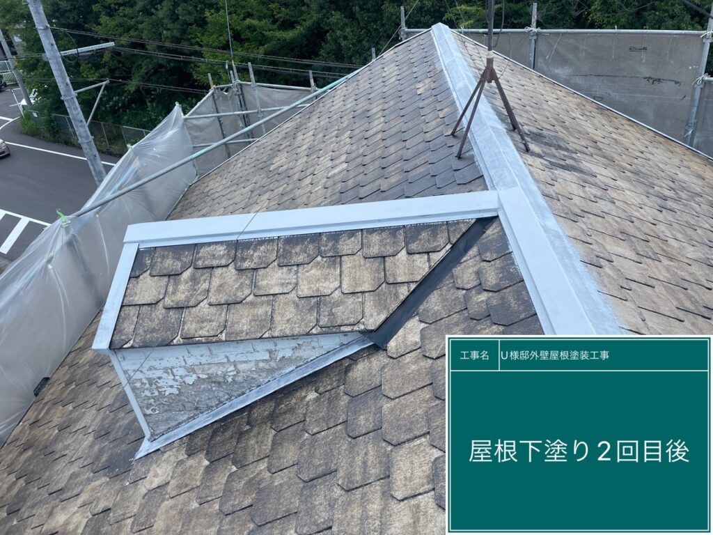 下塗り２回目後です