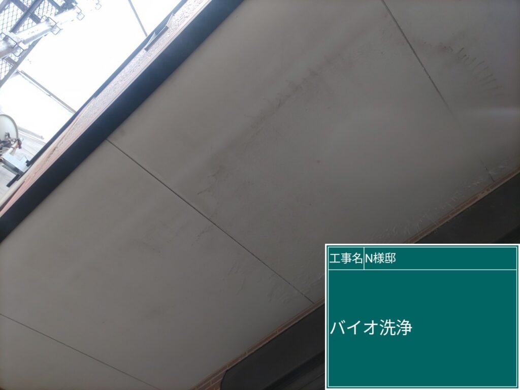 軒天　バイオ洗浄