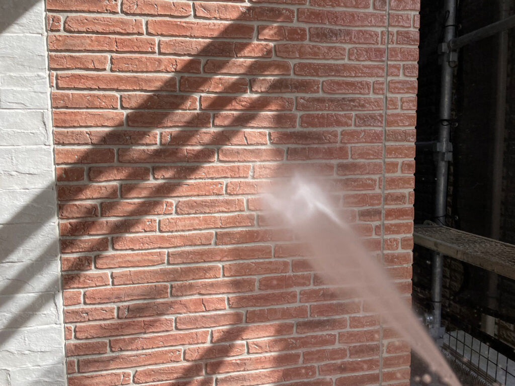 外壁高圧ジェット洗浄①