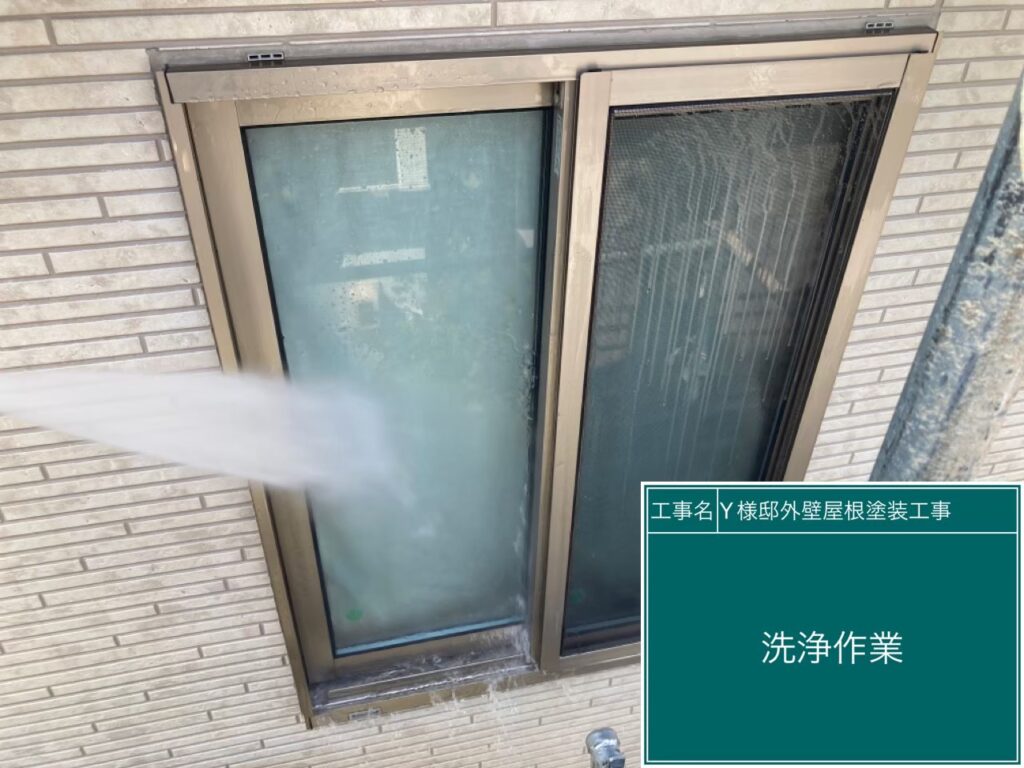 窓・窓周り高圧ジェット洗浄