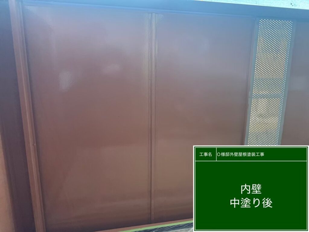 中塗り後です。