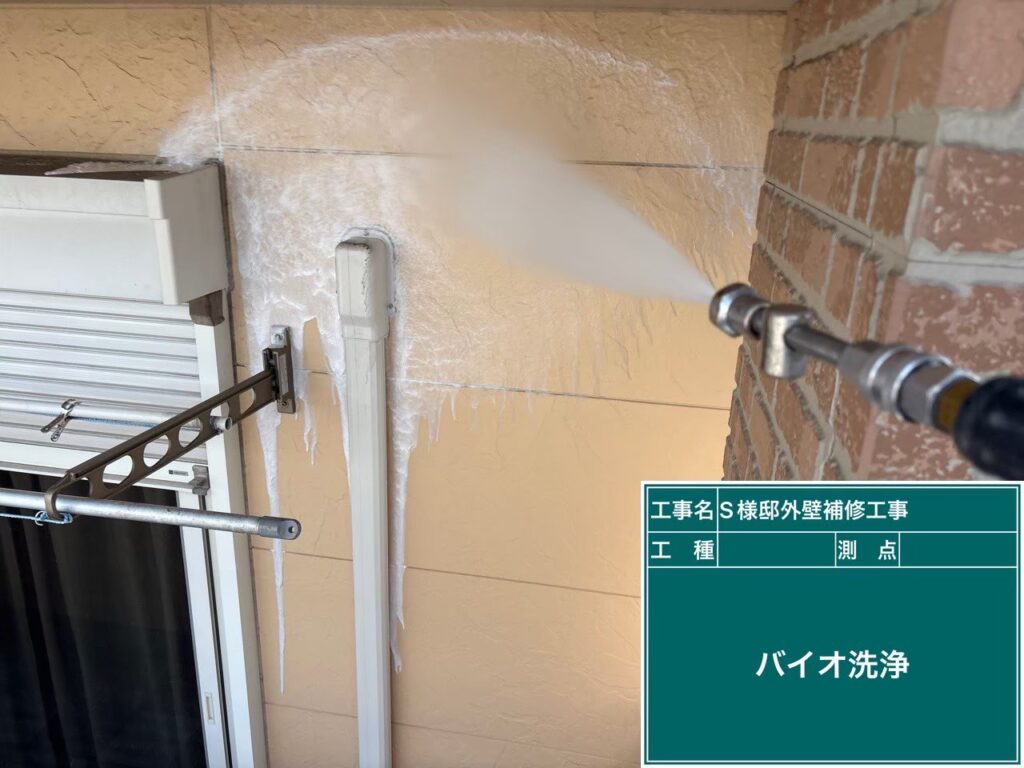外壁　バイオ洗浄/高圧ジェット洗浄