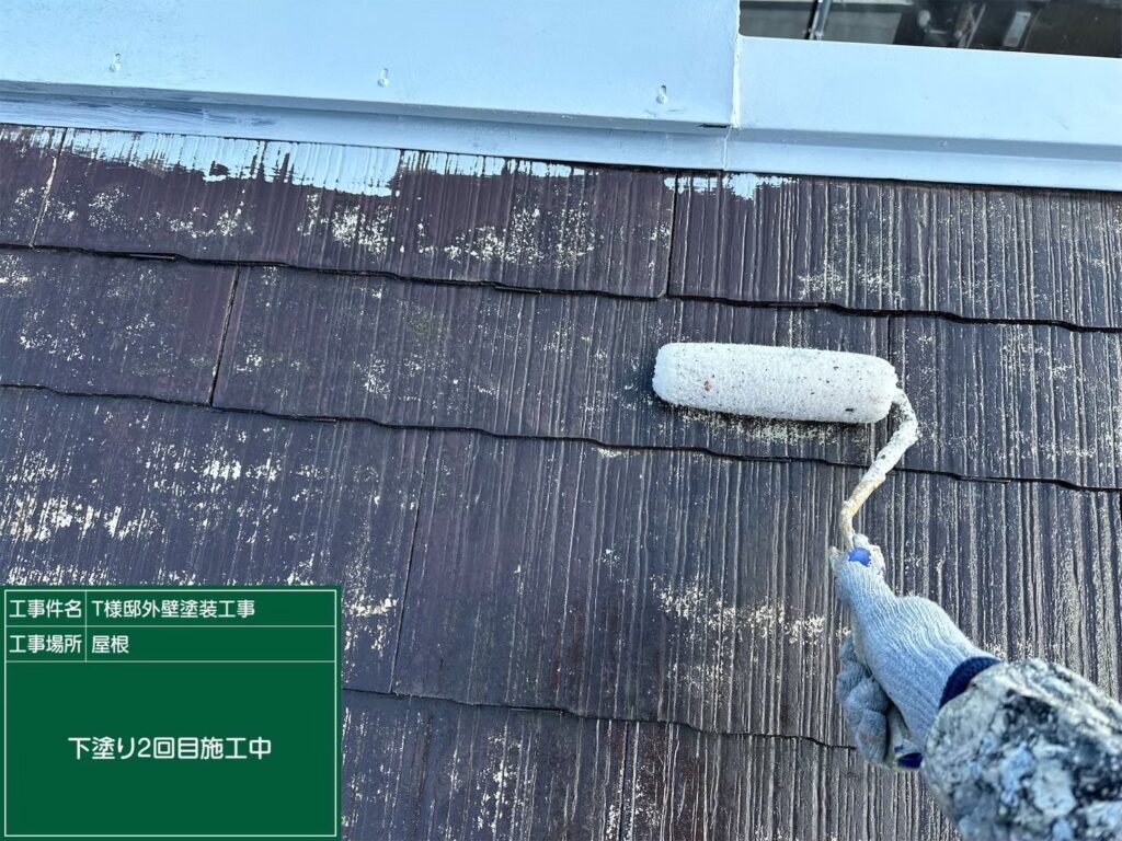 下塗り2回目です。