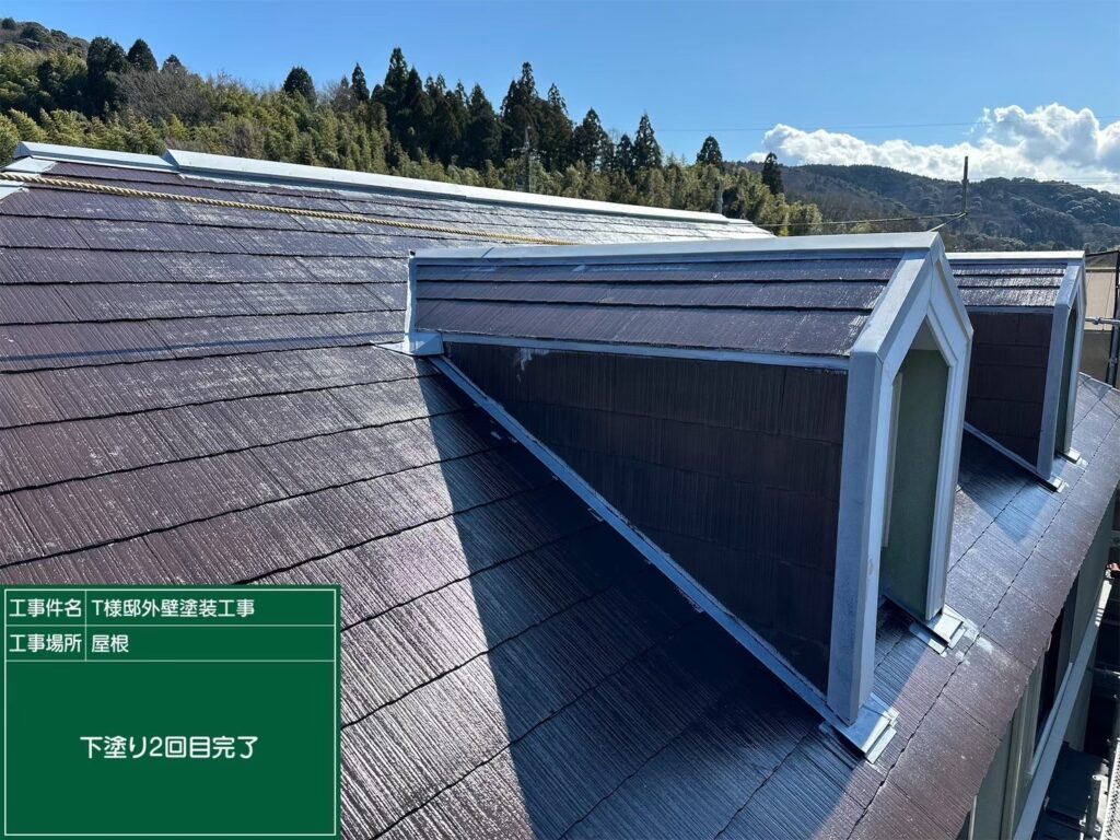 下塗り2回目後です。